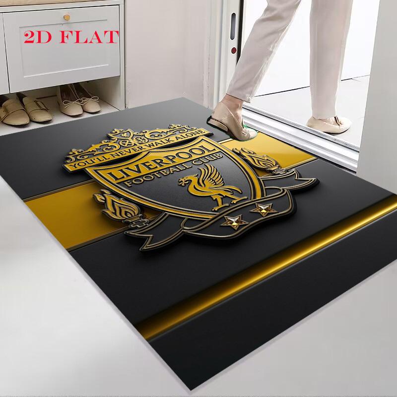 Vintage Liverpool Fc Crest Carpet Floor Mats Living Room And Bedroom Mats Protective Pad Fashion Gift