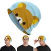 Rilakkuma Relax Bear Big Face Unisex Adult Beanies Caps Knitted Bonnet Hat Warm Hip Hop Autumn Winter Outdoor Skullies Hats