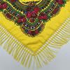 Xinjiang Print Tassel Shawl: Ethnic Floral Scarf for Dust and Sun Protection