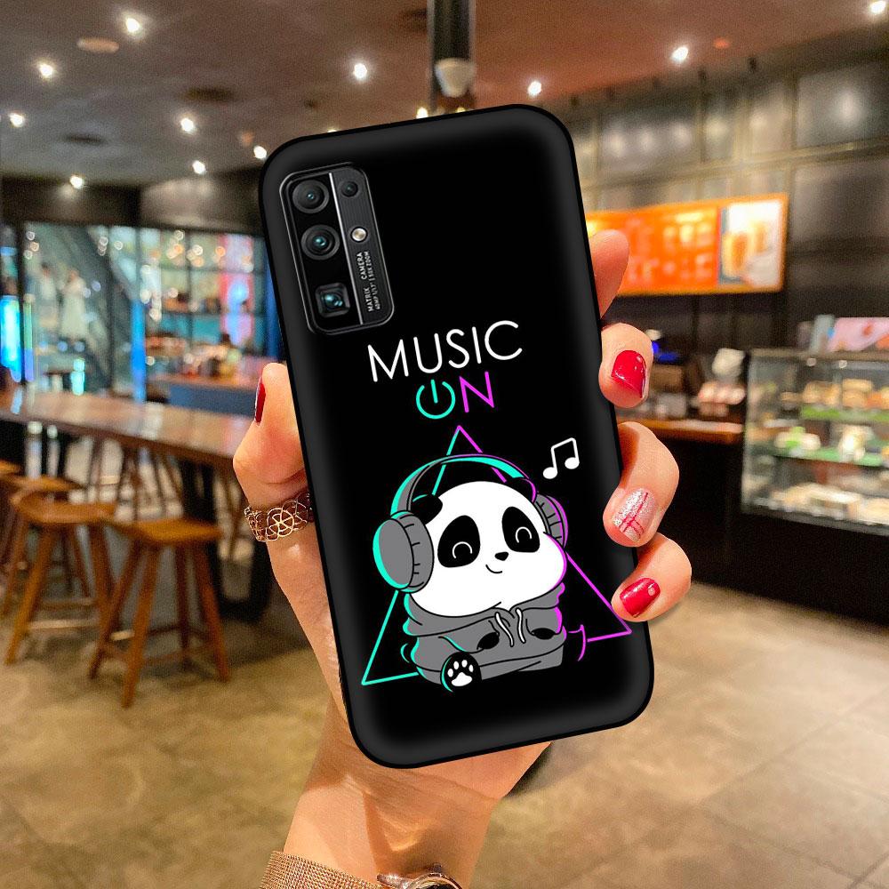 Case For Huawei P30 Lite P Smart Z Y6 Y7 2019 P40 Pro P20 Honor 9X 8X Play 9A 20 9S Phone Cover Shell Super Cute Panda Funda Sac
