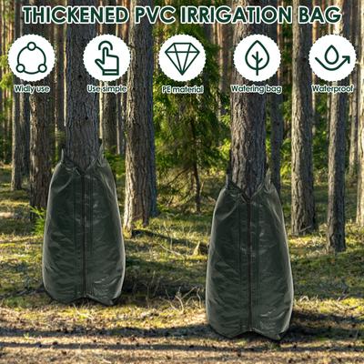 4Pcs 20 Gallon Thickened Tree Watering Bag Reusable Garden Lawn Drip Irrigation System With Zipper for Tree Deep Root Watering