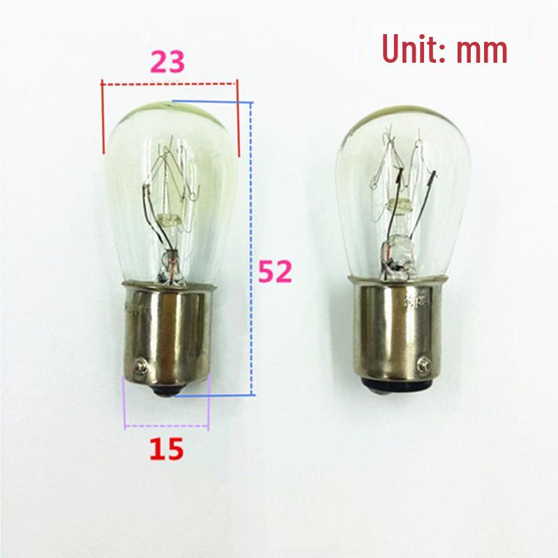 220V B15 Bayonet Double Contact Incandescent Bulb: 10W, 15W, 25W Machine Tool Warning Light