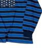 Skater Rock Old School Stripe T-Shirt ((Blue*Navy))