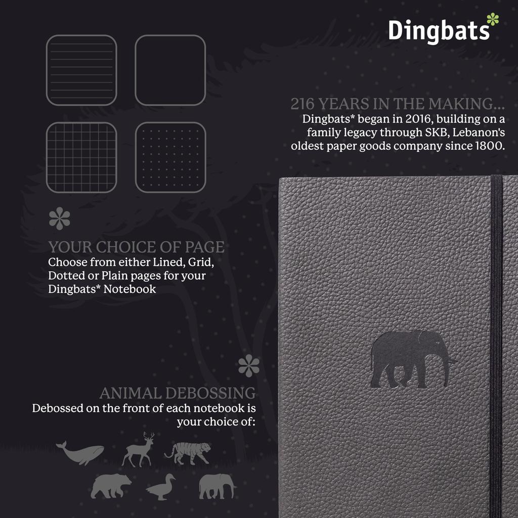 A5 Ruled Journal Notebook Softcover PU Leather Ideal for and Business with Elastic Pen and Bookmark Dingbats - - - Work, Travel, - Pocket, Closure,