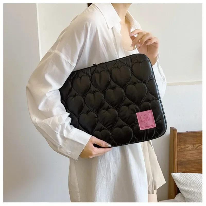 11/13/15 Inch Univsersal Tablet Case for Girl Sweet Chic Heart Korean PC Bag for Xiaomi Huawei Ipad Portable Tablets Protectior
