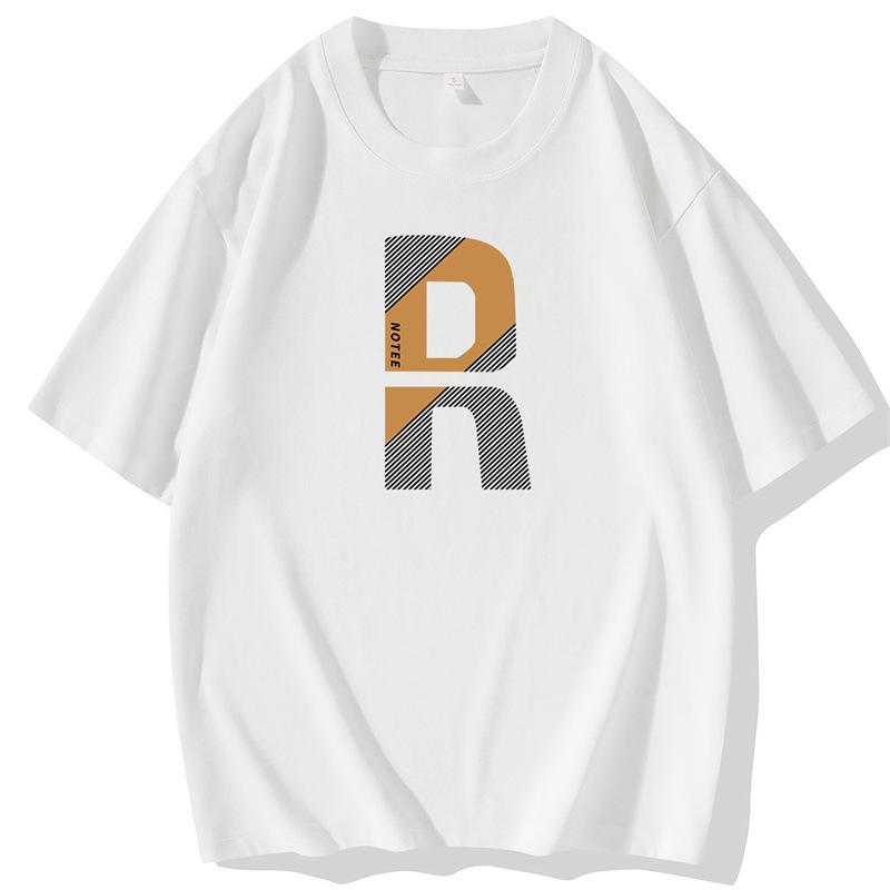 Unisexové letní bavlněné tričko s krátkým rukávem, ležérní domácí prázdninový styl