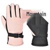 Popular Unisex Warm Waterproof Touchscreen Leather Cycling Gloves - Plush, Thick, Windproof for Winter