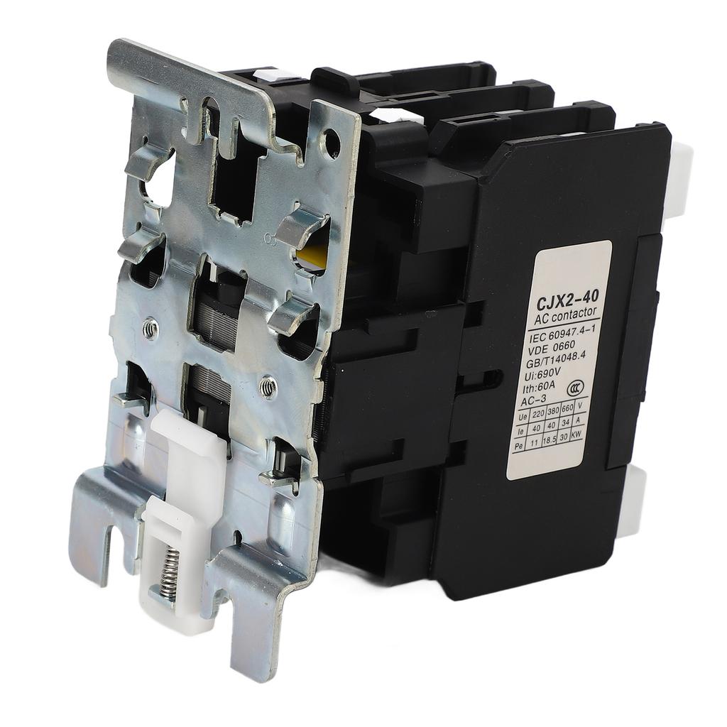 AC Schütz 220V 3P 1Ö 1S Hilfskontakte 3S Hauptschienenmontage Silberkontakte Niederspannungs-Motorsteuerung 40A