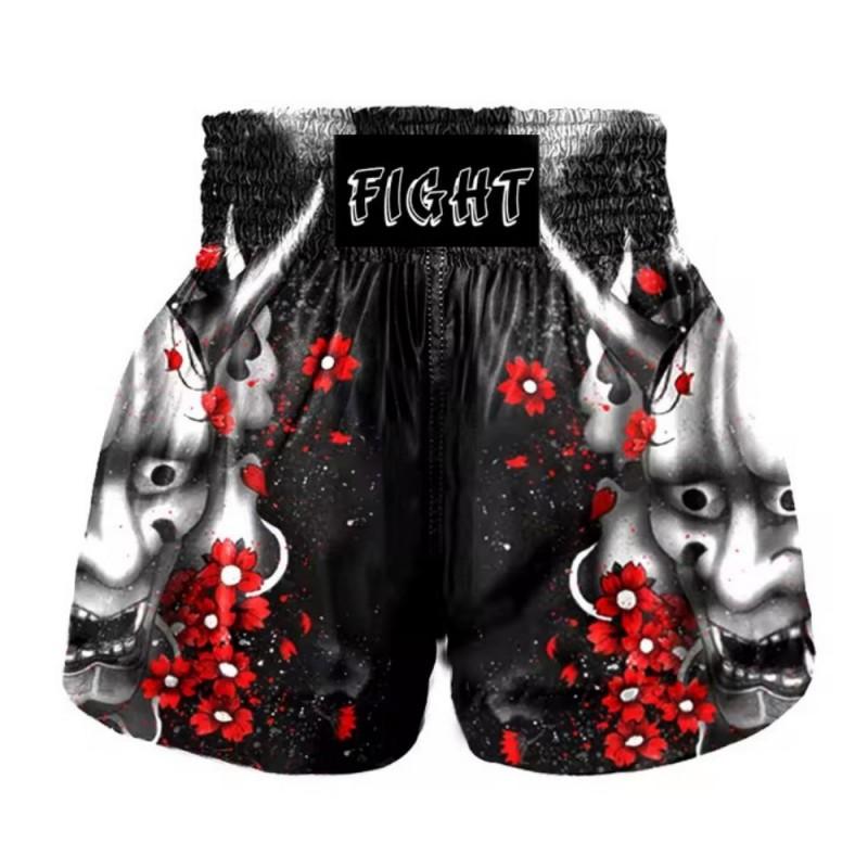 MMA Boxshorts Herren Damen Muay Thai Trainingskampfhosen Stretch Lycra Fitnessstudio Erwachsener Kampfsport