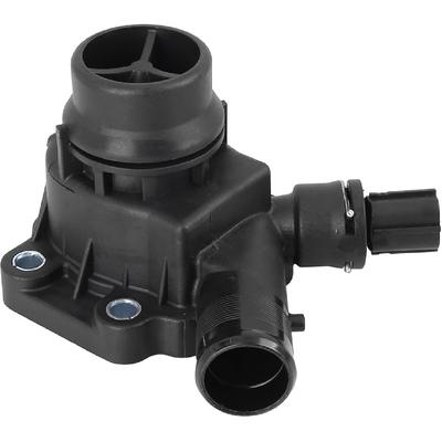 Car Thermostat Housing Replacement for Land Rover Freelander 2 2006-2014, No.30774489/31355151/LR006071 Plastic Metal Black 1 Pc