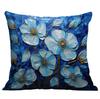 New Flower Pillowcase Imitating Three-dimensional Oil Painting Style Creative Floral Home Living Room Sofa Cushion Pillowcase