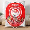 Custom Name Vancouver Whitecaps FC Jersey blanket for Couch & Bed, Plush Cozy Fuzzy Blanket Super Soft & Warm Blankets for Fall and Winter. 0908245