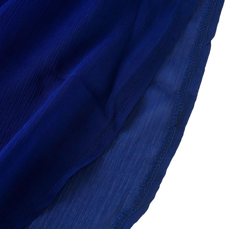 Women's Solid Color Sheer Chiffon Shirt - Sexy, Single-breasted, Long Sleeve, Loose Fit with Lapel and Split Design