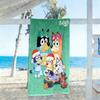 Bluey's Colorful Friends Beach Towel Super Soft Microfiber Quickdry Fabric Comfortable Lightweight Perfect for Traveling Yoga Camping and Swimming