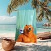 1Pc Bear Friends Adventure Beach Towel Microfiber Beach Towel Thin Absorbent For Beach Swimming Yoga Bath Sports 0917190