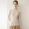 Seamless Pure Cashmere High Neck Women's Slimming Knit Sweater