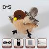 Flapping Bird Cat Toy Interactive Chirping Bird Catnip Toy with Lifelike Sound Touch Activated Rechargeable Bird Cat Kicker Toy for Indoor Cats