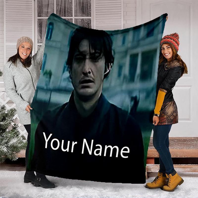 Custom Name The Count of Monte Cristo Theme Printed Blanket - Perfect for Couch, Bed, Travel & Outdoor Use | Machine Washable, Cozy & Durable.
