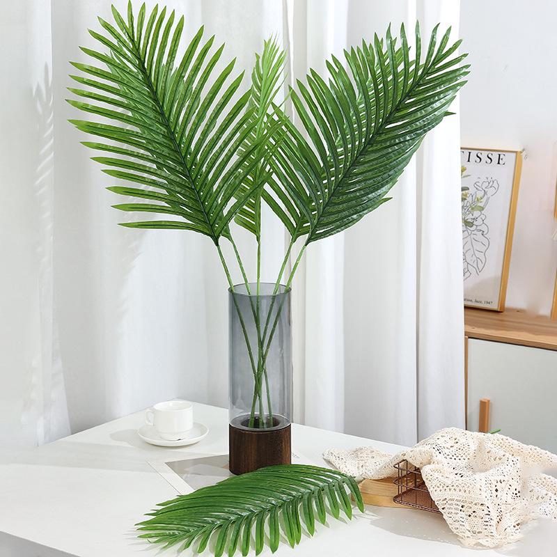Artificial Coconut, Cycad, Palm Tree, and Flower Basket Leaves Set