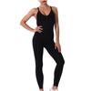 Women's Stitching Solid Color Seamless Yoga Pants Slim Hip-up Yoga Pants
