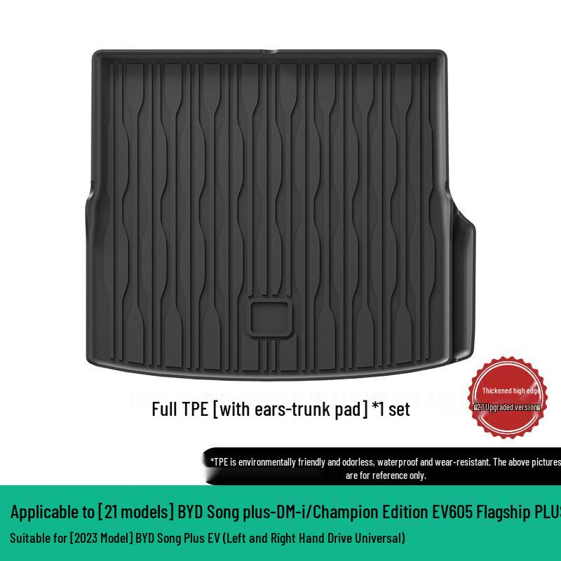 Eco-Friendly TPE Floor, Trunk, and Backrest Mats for BYD Series Cars