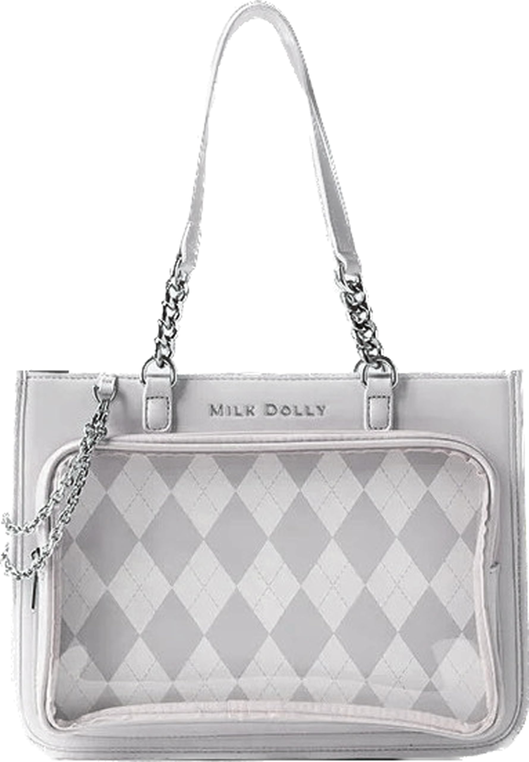 

G-Trigger FUYUUNEKO Argyle Ita Bag, Floating Cat MILKDOLLY Fuyuneko, Gray [Parallel Import]