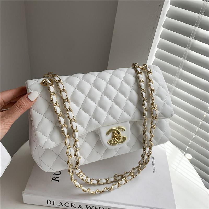New women's bag fashion shoulder messenger bag versatile diamond chain bag