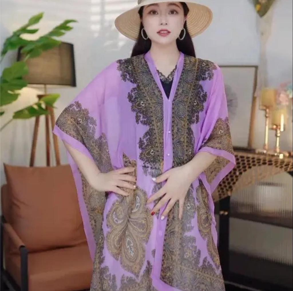 2024 Vielseitiger Sonnenschutz Chiffon-Schal - Damen Langarm Radfahren & Autofahren Seidenschal