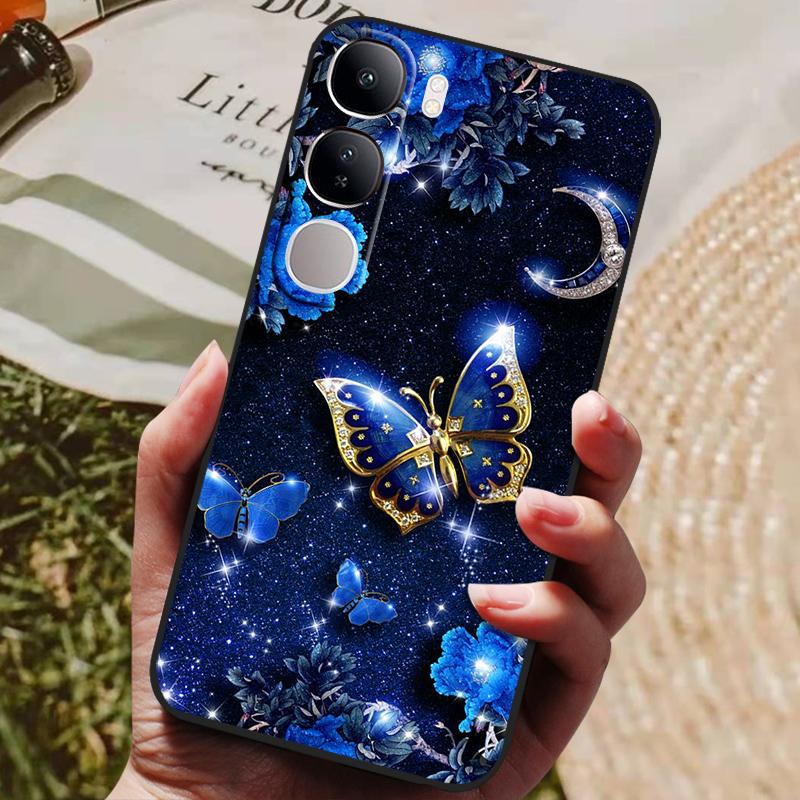 

For Vivo V40 Lite 4G 5G V40Lite (IDN) V40E V 40 SE Case Luxury Painted Phone Silicon Back Cover For Vivo Y200 Y300 Cases Shell For Vivo Y300 5G