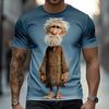 Gradual Style Summer 3D Print Large-sized Men's T-shirt Comfortable Casual and Relaxed Suitable for Daily Wear