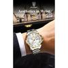 POEDAGAR Fashion Military Men Clock Waterproof Luminous Date Week Man Wristwatch Stainless Steel Quartz Watches Male Reloj