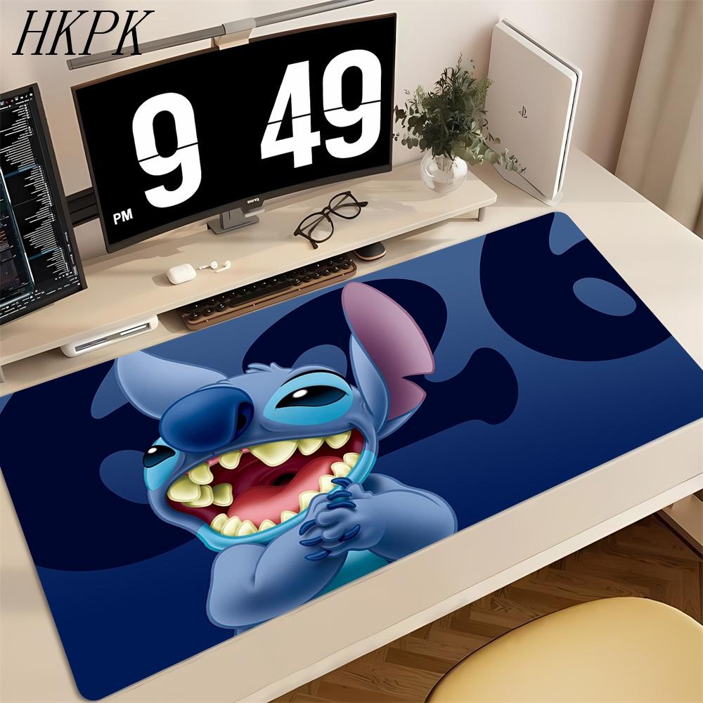 Anime Stitch Large Mouse Pad Home Computer Cartoon Gaming Accessories Keyboard Mousepad Laptop Kawaii Forest Desk Mat Xcm