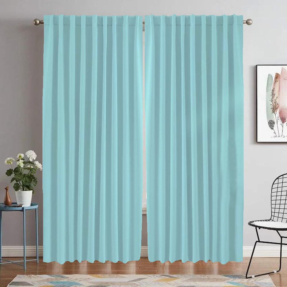 Solid Color Windowpane Drape for Space 2 Panel Kitchen Drapes Divider Household Interior Drapes Halloween Ornament Covers Livingroom