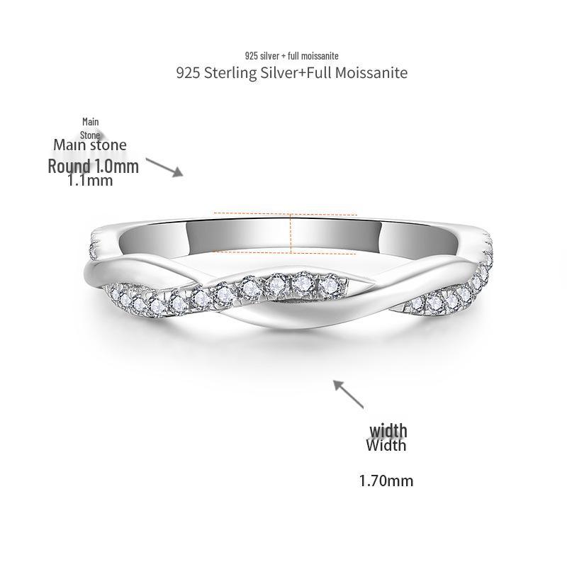 

Классическое помолвочное кольцо с муассанитом 8,0 мм с четырьмя крапанами, 2 карата, кольцо-лоза US 6.5 (HK 14)