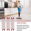 Replacement microfiber floor mop pad and mop head for washable floor wiping kit