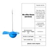 High Performance Water Saving Toilet Tank Flapper Pedal Flush Valve Stainless Steel Chain Flexible Seal Durable One Piece Design