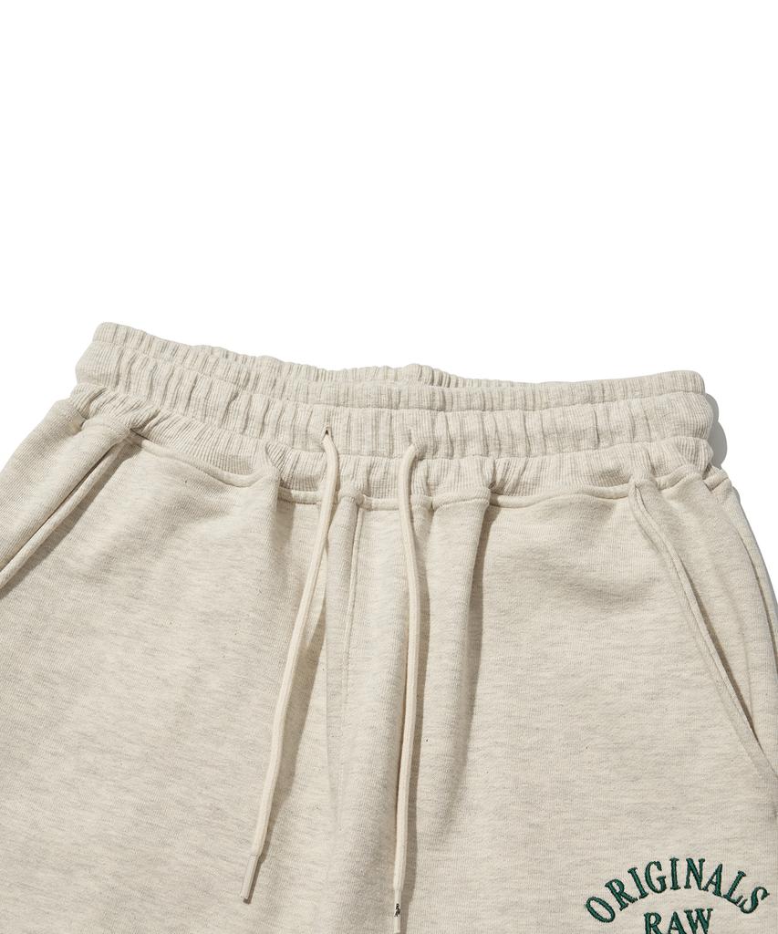 RAW LAB Originals Embroidered Jogger Pants (Oatmeal)