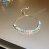 Electroplated Zircon Sun Love Bracelet Niche Sweet Versatile Bracelet Temperament Light Luxury High-end Jewelry Women