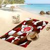 FC St. Asciugamano da Spiaggia con Stampa Calcio Pauli, Asciugamano Grande Morbido Asciugatura Rapida per Spiaggia Campeggio Nuoto