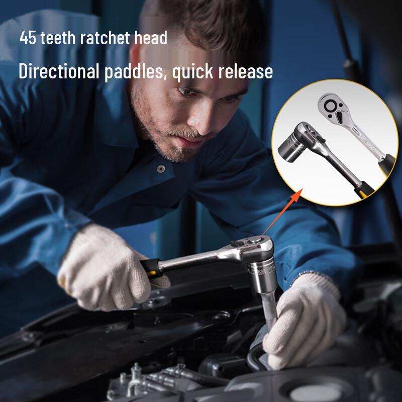 Deli 37-Piece Professional Car Repair Tool Set