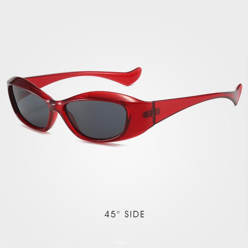 Outdoor Sunscreen Shades Unisex Trendy Sports Sunglasses Uv400 Goggles Trendy Narrow Frame Sun Glasses For Party Photos Everyday