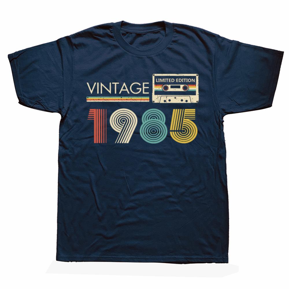 Vintage 1985 Limited Edition Cassette TShirt Mens Fashion Born in 1985 80s Tee Husband Daddy Gift Retro 40th Birthday Gifts
