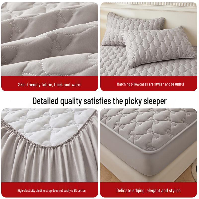 Red Bean Class A Padded Fitted Mattress Protector