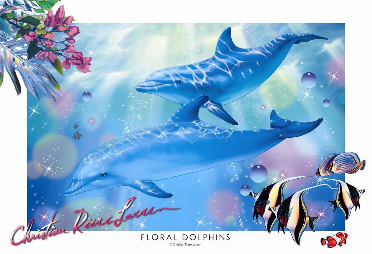 

Пазл из 600 деталей Lassen Floral Dolphins Очень маленькие детали (26x38см)