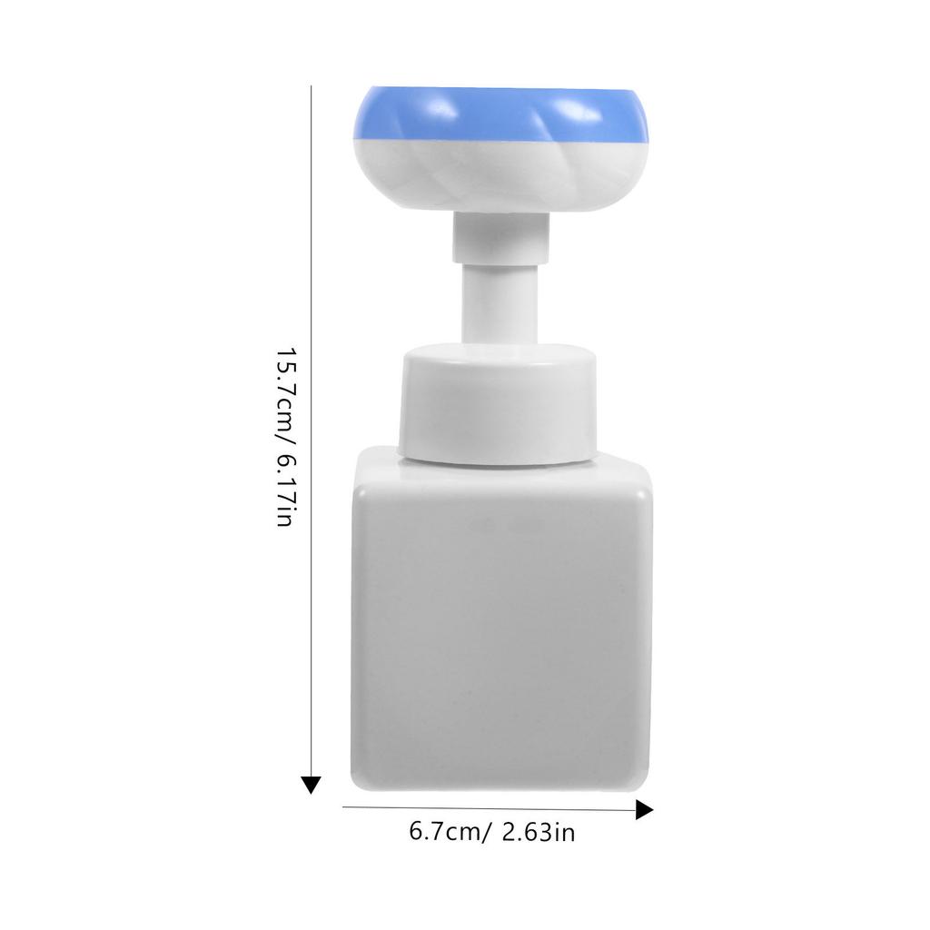 Compact Foaming Hand Soap Dispenser Bottle Reusable Press Type Design for Bathroom Kitchen Shower Travel Size Liquid Soap