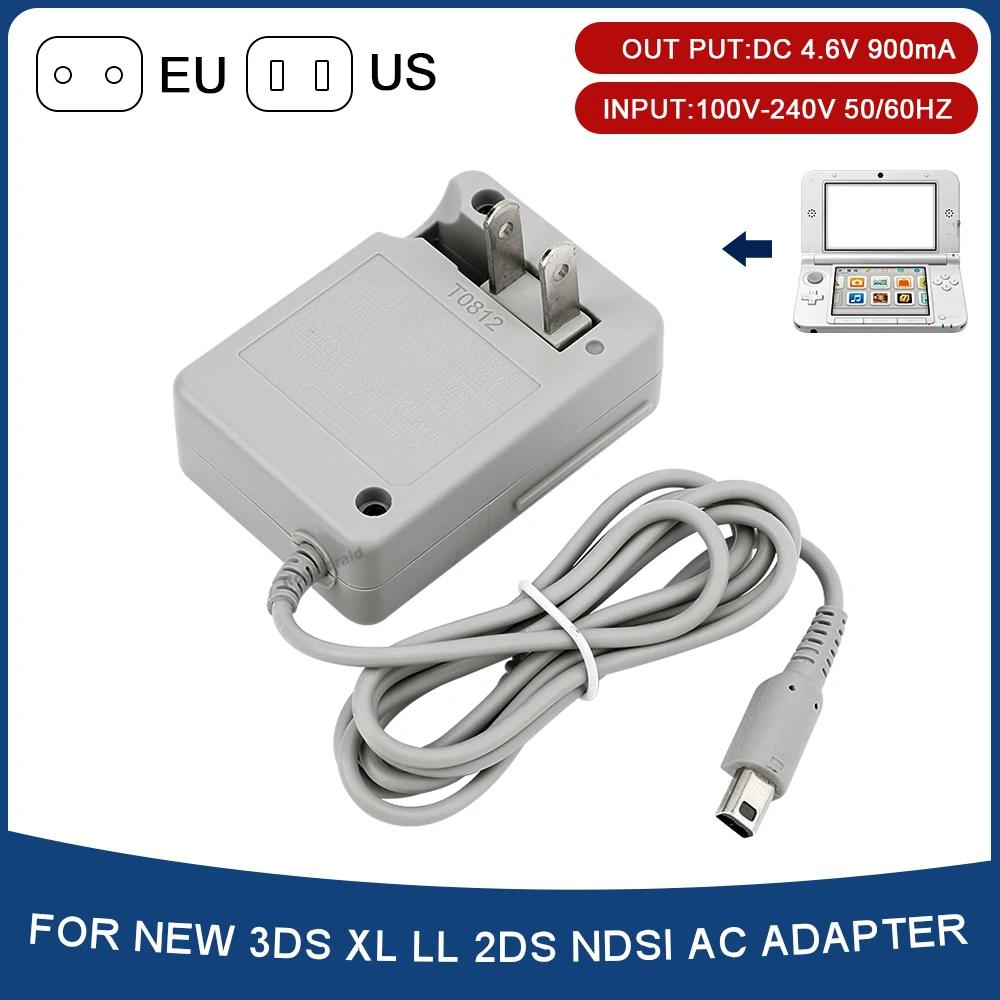 EU US Plug 100-240V Home Travel Wall Power Supply AC Adapter Charger for NEW 3DS XL/2DS XL/3DS XL LL/3DS/2DS/NDSI/NDSI XL