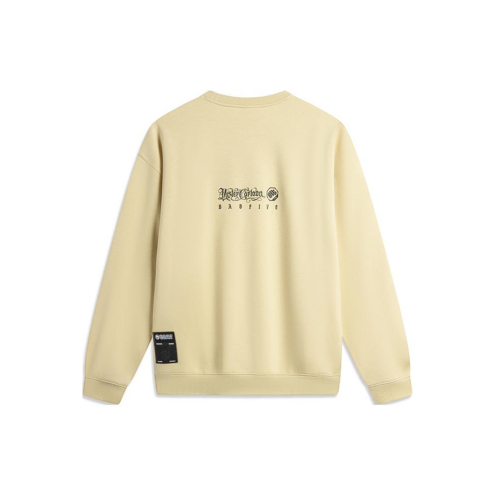 Li Ning X MISTER CARTOON Sweatshirt Men's Lotus Yellow AWDTF29-1