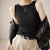 Summer Fashion Women's One-Shoulder Ribbed Sleeveless Top