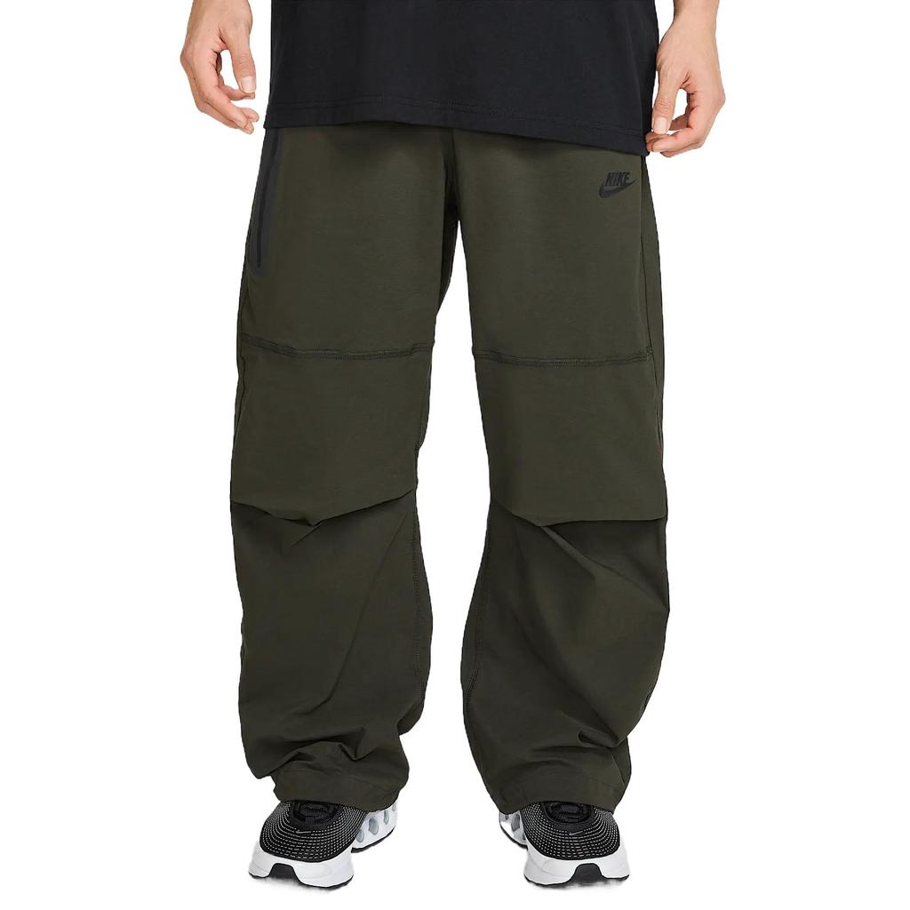 Nike Tech Solid Color Comfortable Fashionable Versatile Knitted Sports Pants Men Bottoms Redwood Black HM7159356