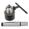 5/64\'\' To 1/2\'\' Drill Chuck Tool With MT2 Morse Taper Arbor and Key For Lathe